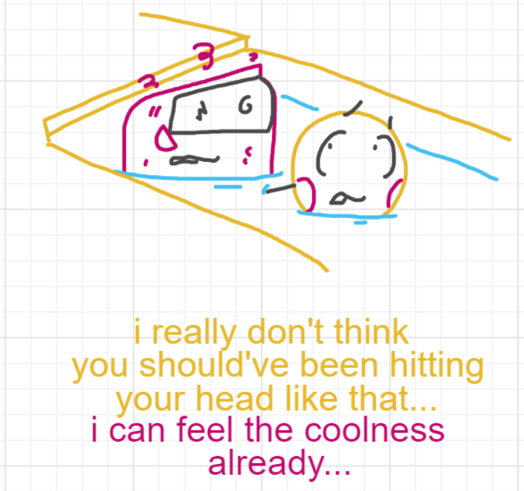 A panel from Running Duos, episode four of the Board Boards object show by Furretwalk/WalkingFurret.